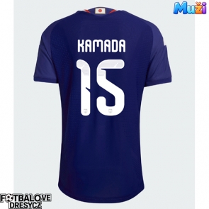 Japonsko Daichi Kamada #15 Domácí Dres MS 2026 Krátký Rukáv